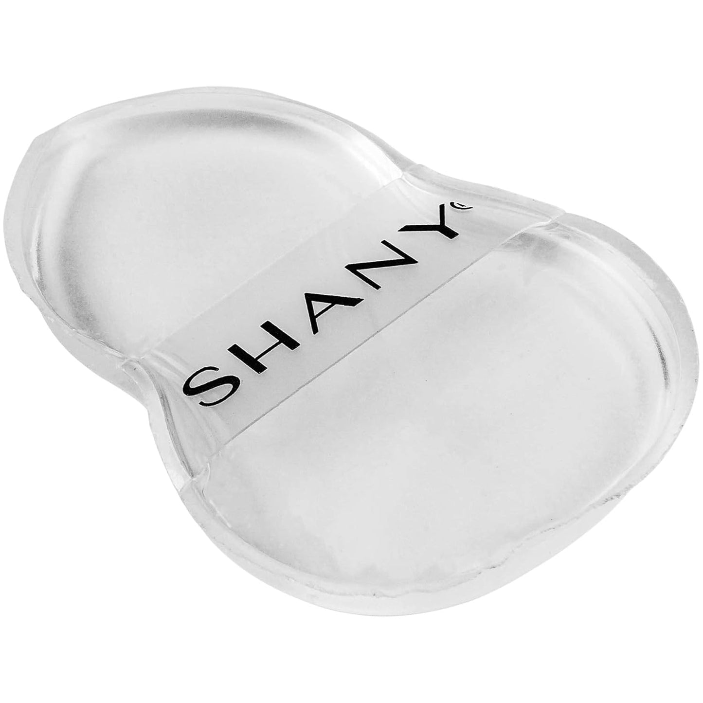 SHANY Stay Jelly Silicone Sponge - Clear & Non-Absorbent Makeup Blending Sponge for Flawless Application with Foundation - HOURGLASS (Pack of 2)