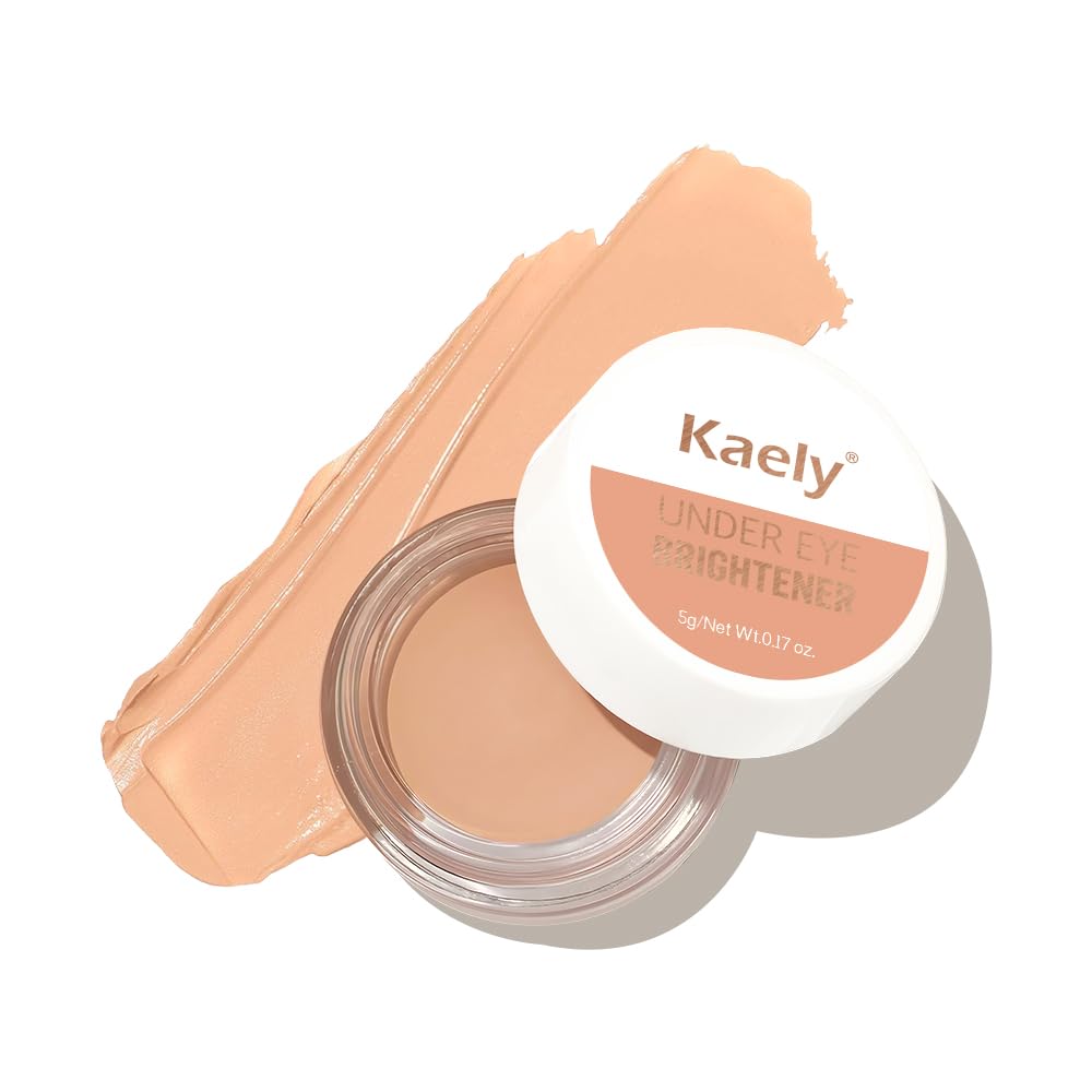 evpct under Eye Brightener, Nourishing Luminous under Eye Concealer Color Corrector for Dark Circles, Waterproof Naturactor Concealer Pot make up for face Eye Ring corrector de ojeras, 02# Warm Nude