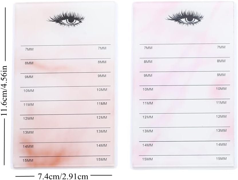 10 Layers Acrylic Eyelash Storage Box, Makeup Eyelashes Extension Close-Packed Display with 10 Pallets, Grafting False Eyelashes Glue Pallet Holder Display Organizer (Marble Yellow)