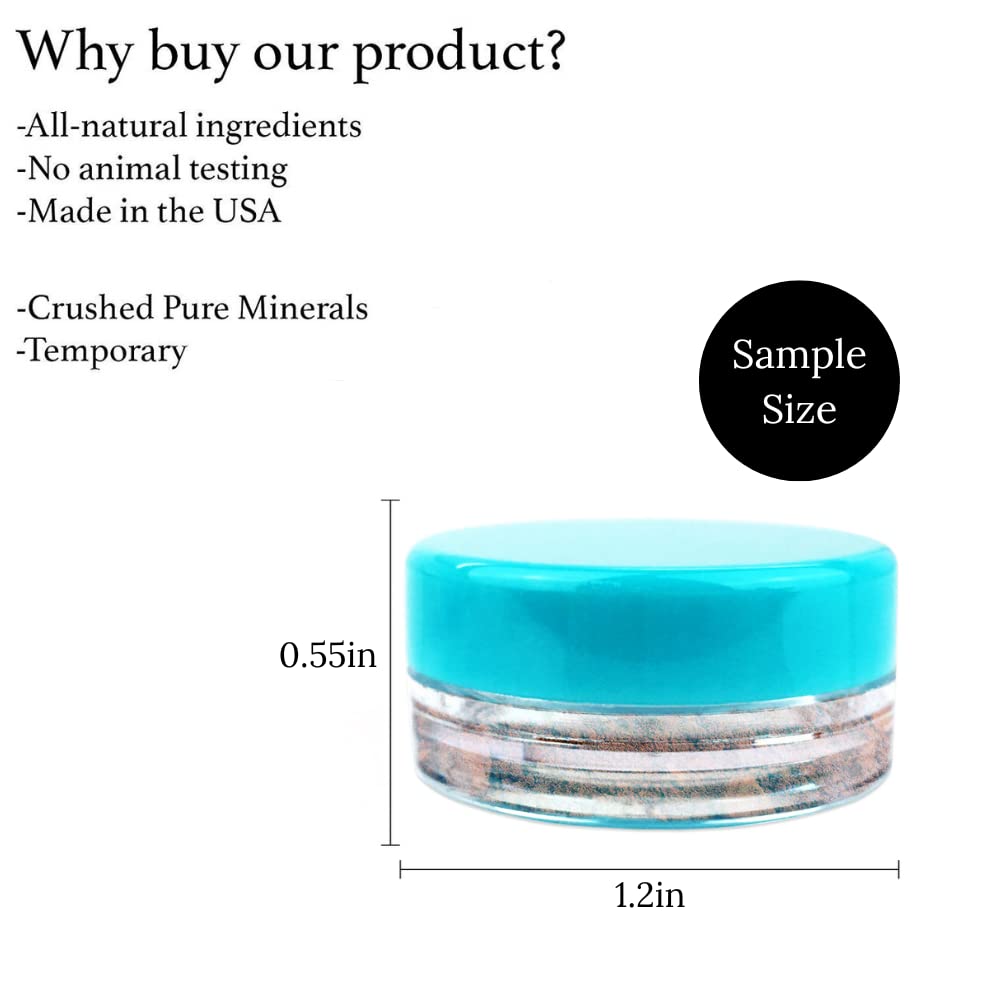 Sample Size Hair Root Touch Up - 11 Shade Root Concealer Powder, Talc-Free, Paraben & Fragrance Free Hairline & Hair Cover (Light Auburn)