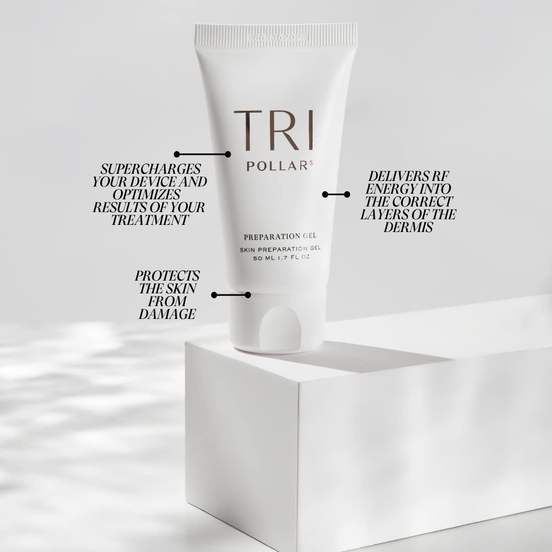 TriPollar Stop Preparation Gel 50ml - High Radio Frequency Skin Tightening Facial Machine Gel - Professional Home RF Anti-Aging Formula - Compatible Stop Devices - FDA Cleared