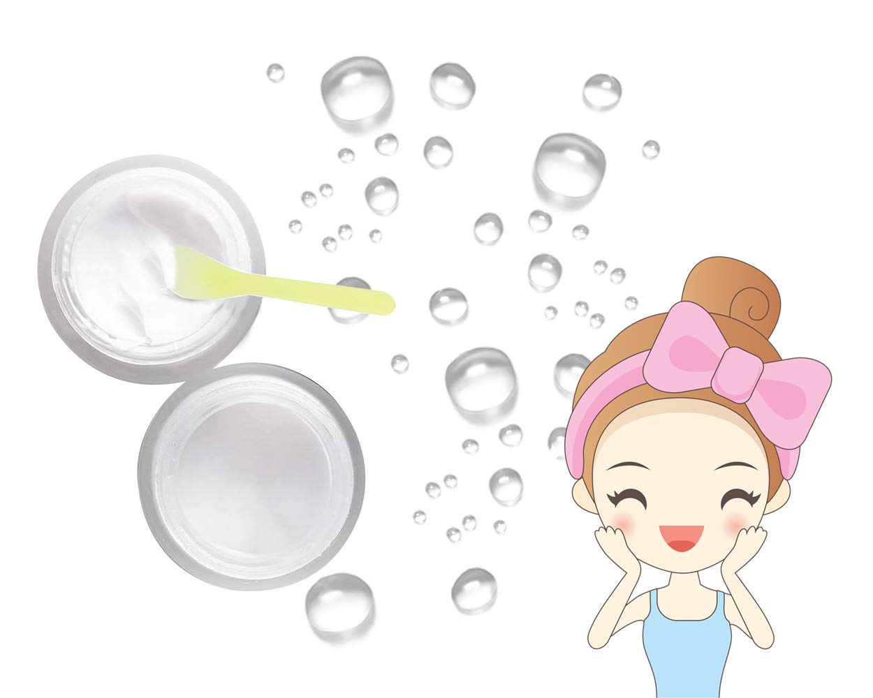 100 PCS Cosmetic Spatula for Makeup Face Mask Plastic Spoon Disposable Makeup Tools for Mixing and Sampling 4.88'' x 1.06" Random Color