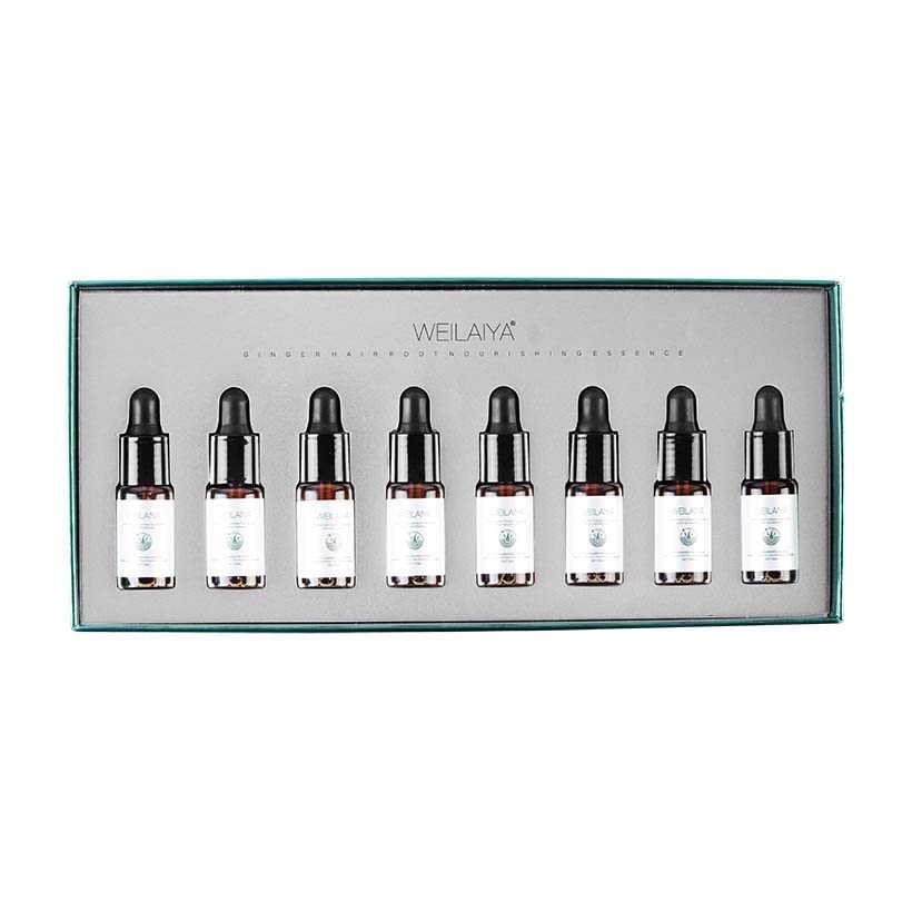 Weilaiya Ginger Hair Root Nourishing Essence Prevent Hair Loss Stimulate Hair Growth Concentration Serum (8 tubes/pack) unisex for both men and women