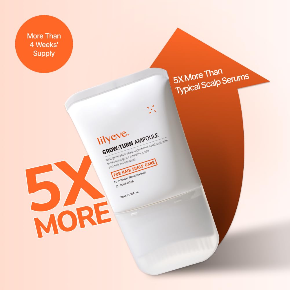 Growturn Hair Growth Serum with Built in Brush for Hair Growth & Thickening | Treatment for Thinning Hair, Hair Loss | Low Irritation, Fragrance-Free, Sulfate & Paraben-Free, 3.38 fl. oz. (Pack of 1)