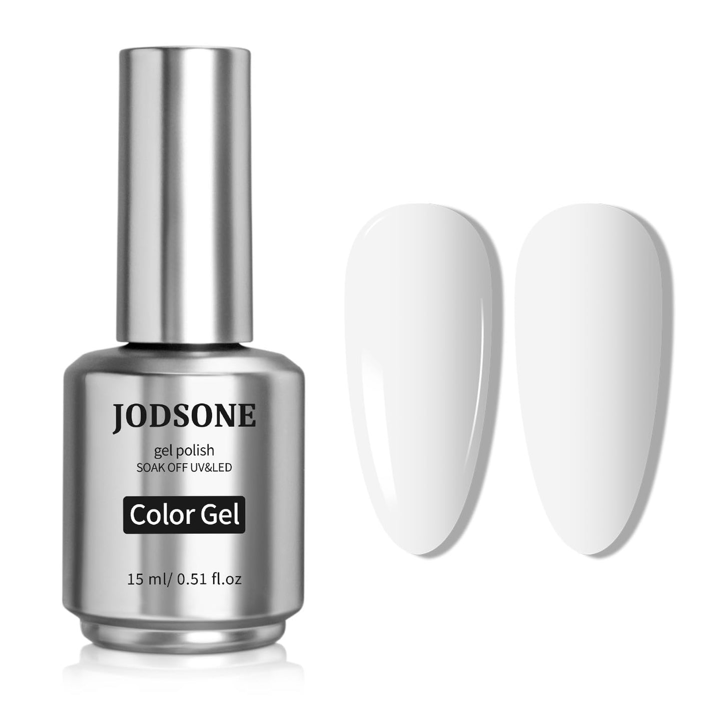JODSONE 15ml White Gel Nail Polish Soak Off Led Gel Polish Nail Art Manicure Salon Diy Home For Girl