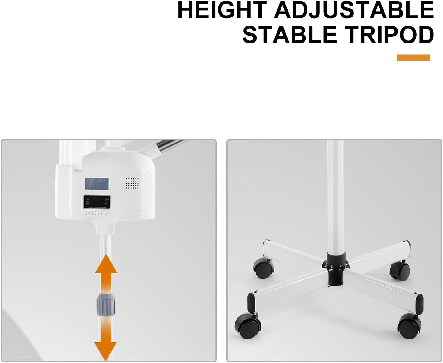 Professional 2 in 1 Facial Steamer Upgrade Esthetician Steamer with hot & Cold Nozzle Beauty Salon Spa