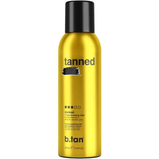 b.tan Self Tanner Bronzing Mist | Fast, 1 Hour Express Sunless Tanning Spray, No Fake Tan Smell, Dark Bronzing Glow, Face & Body, No Added Nasties, Vegan & Cruelty Free, 7 Fl Oz