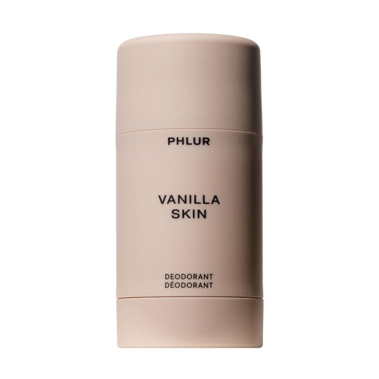 PHLUR Vanilla Skin Natural Deodorant - 48 Hour Odor Protection Natural Baking Soda Free & Aluminum Free, Salicylic Acid, Arrowroot Powder, Algae & Tamanu Oil - No Residue or Irritation