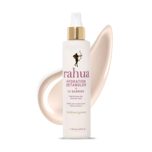 Rahua Hydration Detangler Spray + UV Barrier, 6.5 Fl Oz, Detangling Leave in Hair Care Softens Hair, Smooths Frizz, Supports Breakage & Damage, Conditioning for Brushable Shiny Hair, All Hair Types