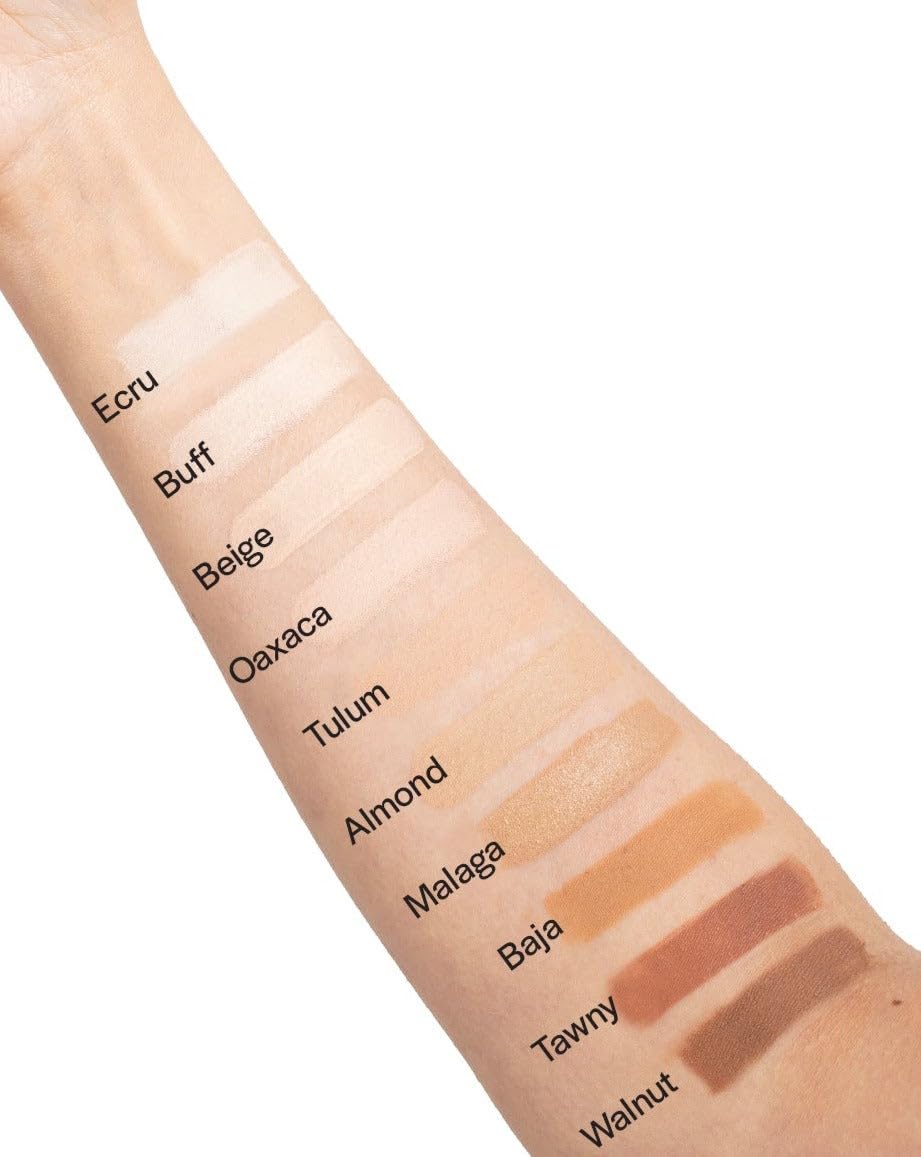 Completely Covered Creme Concealer (Malaga) By AU NATURALE COSMETICS | Weightless, Creaseless Perfection | Vegan, Gluten-Free | Ethically Crafted with Meadowfoam Seed Oil for Full-spectrum of Color