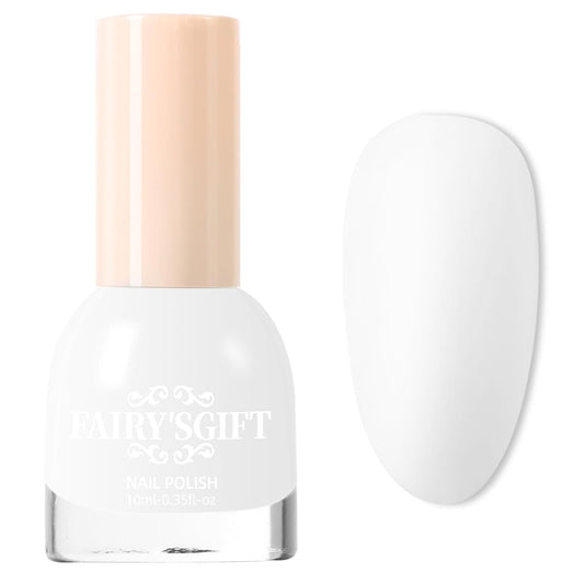 Major Dijit Matte Nail Polish Air Dry Nail Art Varnish (White, 10 ML)