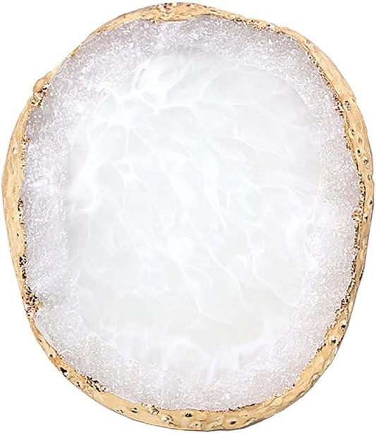 Resin Nail Art Palette Cosmetic Mixing Palette Nail Gel Polish Colors Mixing Pallet Makeup Palette Tray White