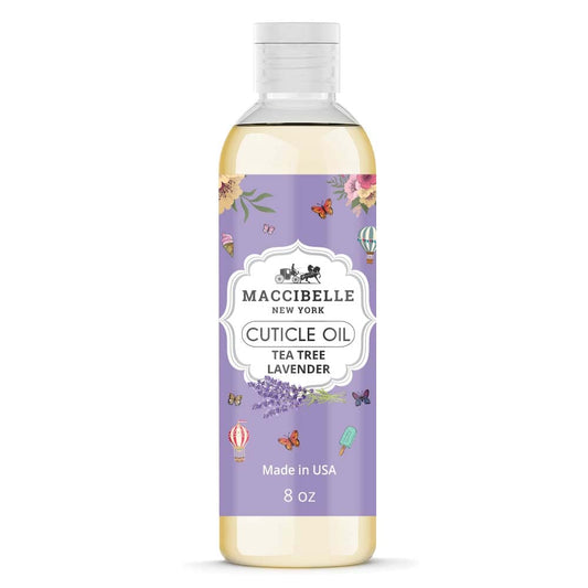 Maccibelle Cuticle Oil Refill Size for Dry Cracked Cuticles (Lavender 8oz)