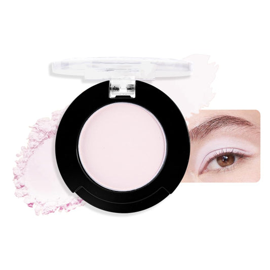 Monochrome Matte Eyeshadow Makeup Palette, Highly Pigmented Pearl White Eyeshadow Palette, Matte Pressed Powder Eye shadow Makeup, Single Vegan Eye Shadow, Daily Evening Women Girls Eyeshadow Gift 3#