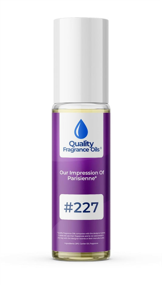 Quality Fragrance Oils' Parisienne for Women Impression #227 | Long-Lasting Perfume Oil, Alcohol-Free, Strong Scent, 10ml Roll-On | Affordable Alternative to Designer Fragrances