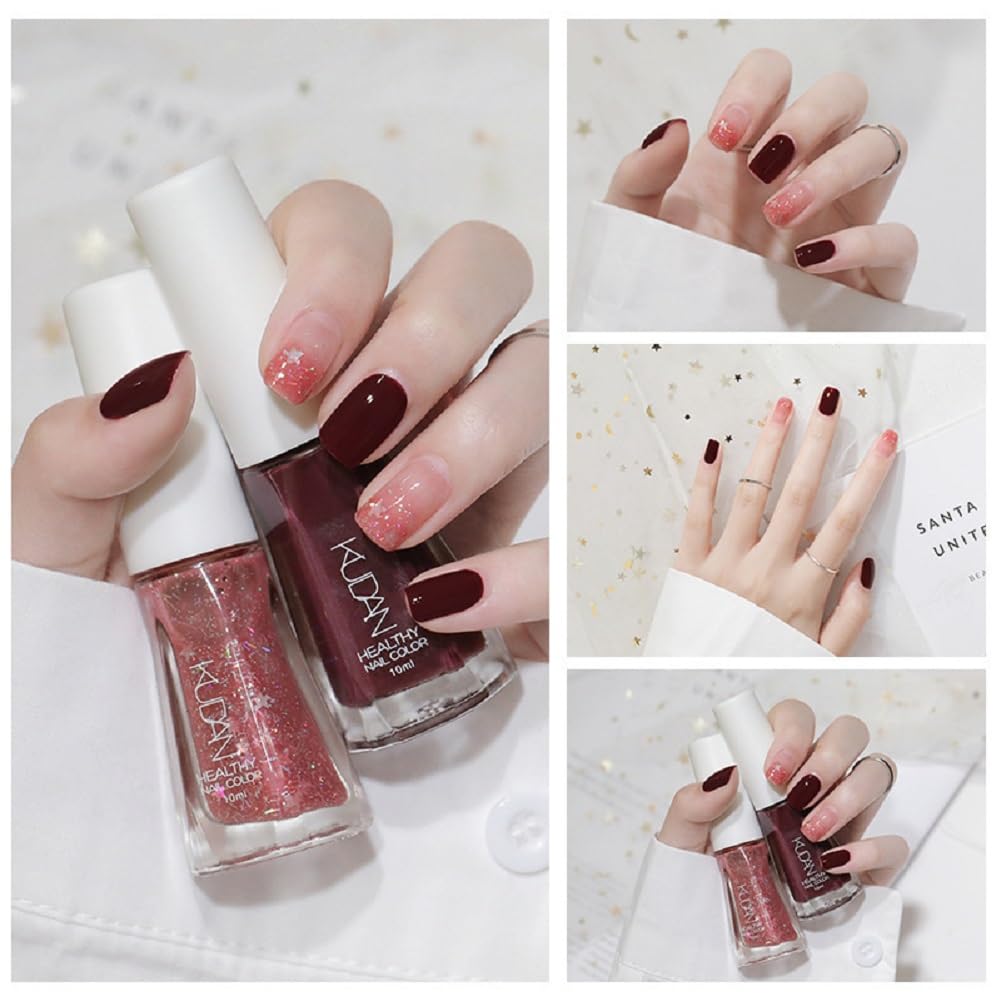 Nail Polish set - Nail Lacquer Quick Dry, Full Size, Vibrant, Colorful, Trendy, Glitter, Glossy, Metallic, Matte Nail Art Nail Shades (N10 khaki, 52g)