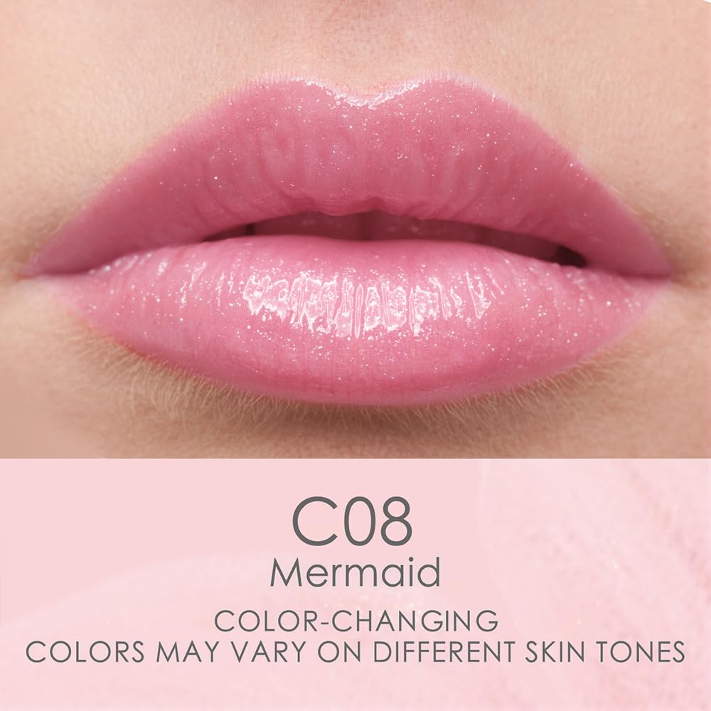 CATKIN Lip Balm Color Tinted Changing Lipstick Ultra Hydrating Lip Moistrurizer Lip Care with Vitamin E Nourishing For Cracked & Dry Lips 0.12 oz 2pcs (01+08)