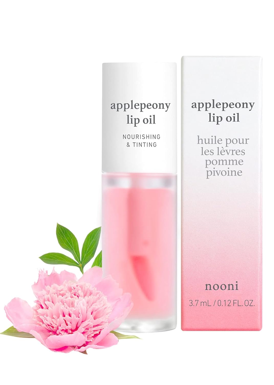 NOONI Korean Hydrating Lip Oil Applepeony + Applecoco Bundle