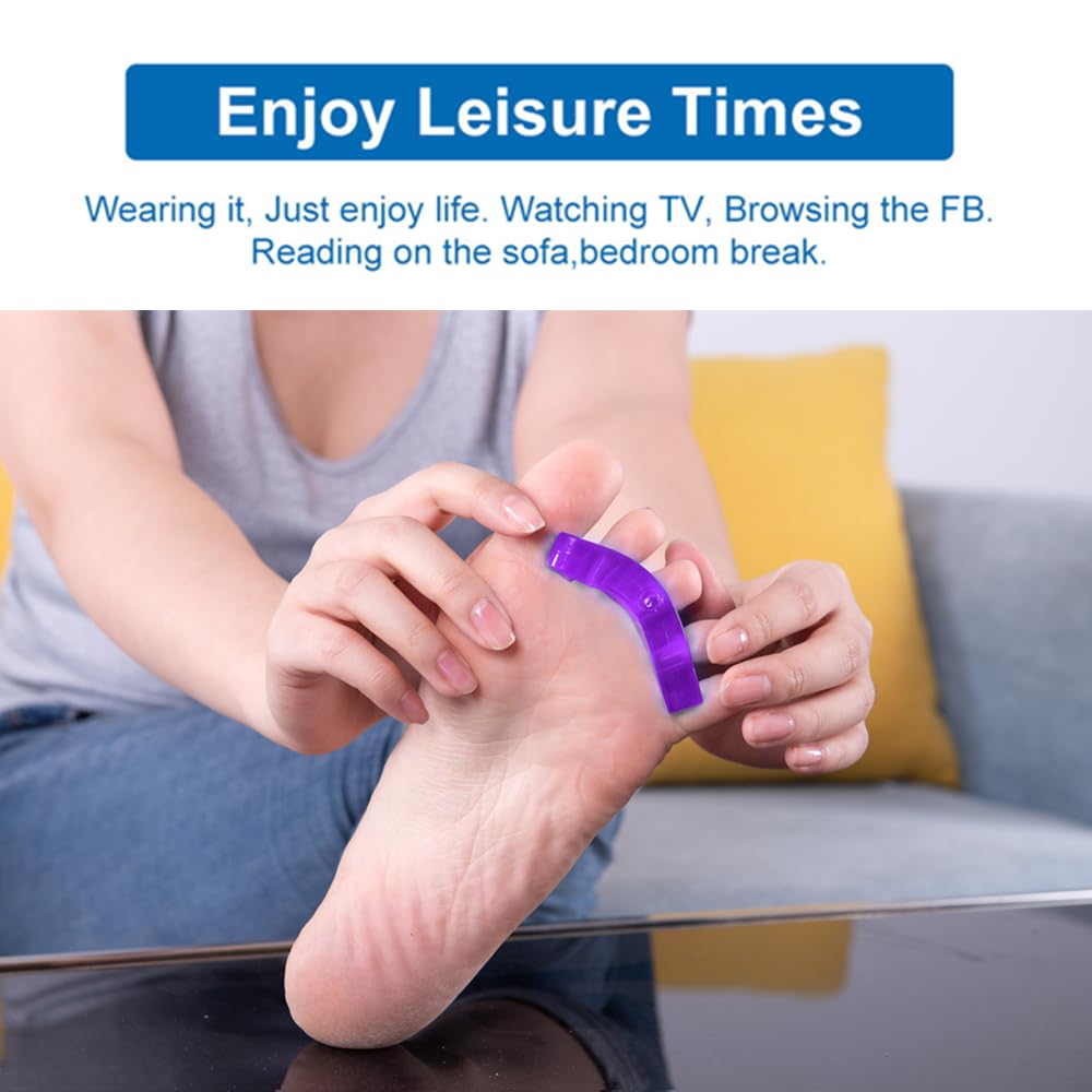 Toe Separators for Bunion Pedicure, Gel Material Toenail Dividers, Repeatable & Washable Toe Spacers for Nail Polish, Orthopedic Bunion Correction, Easy Finger & Toenail Polish Grooming Tools