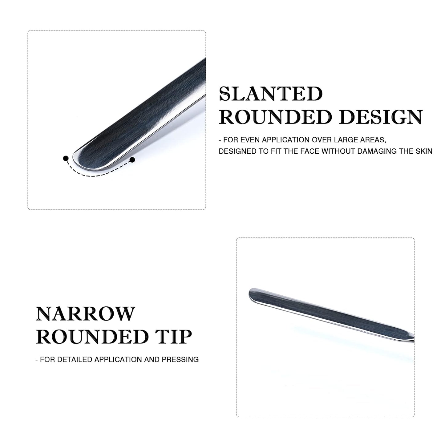 G2PLUS Makeup Mixing Palette, Makeup Spatula and Foundation Palette, Stainless Steel Cosmetic Makeup Palette with Picasso Spatula for Foundation, Eye Shadow, Eyelash, Nail Art and Concealer