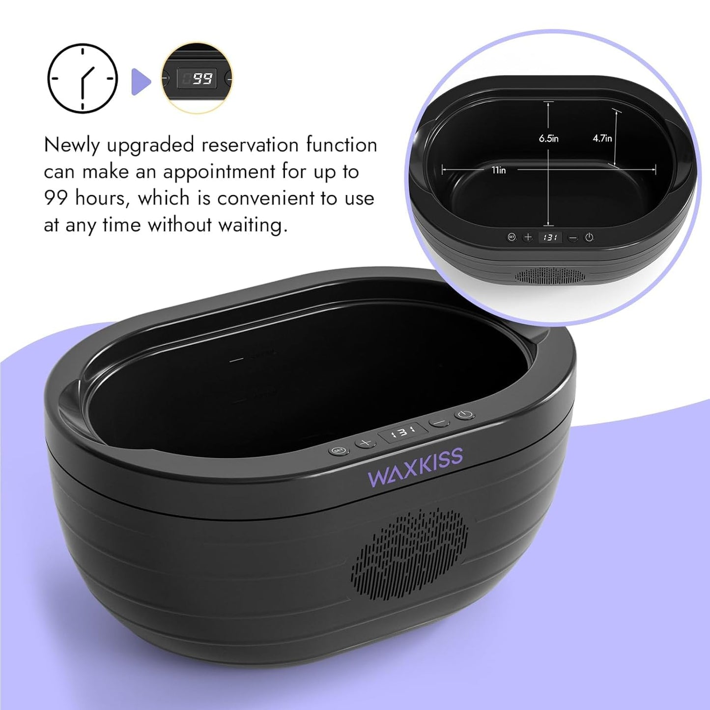 Paraffin Wax Machine for Hand and Feet,Hand Wax Paraffin Machine with Paraffin Wax Refills, Safety Material 3L Paraffin Baths Machine Kit Moisturizing and Hydration