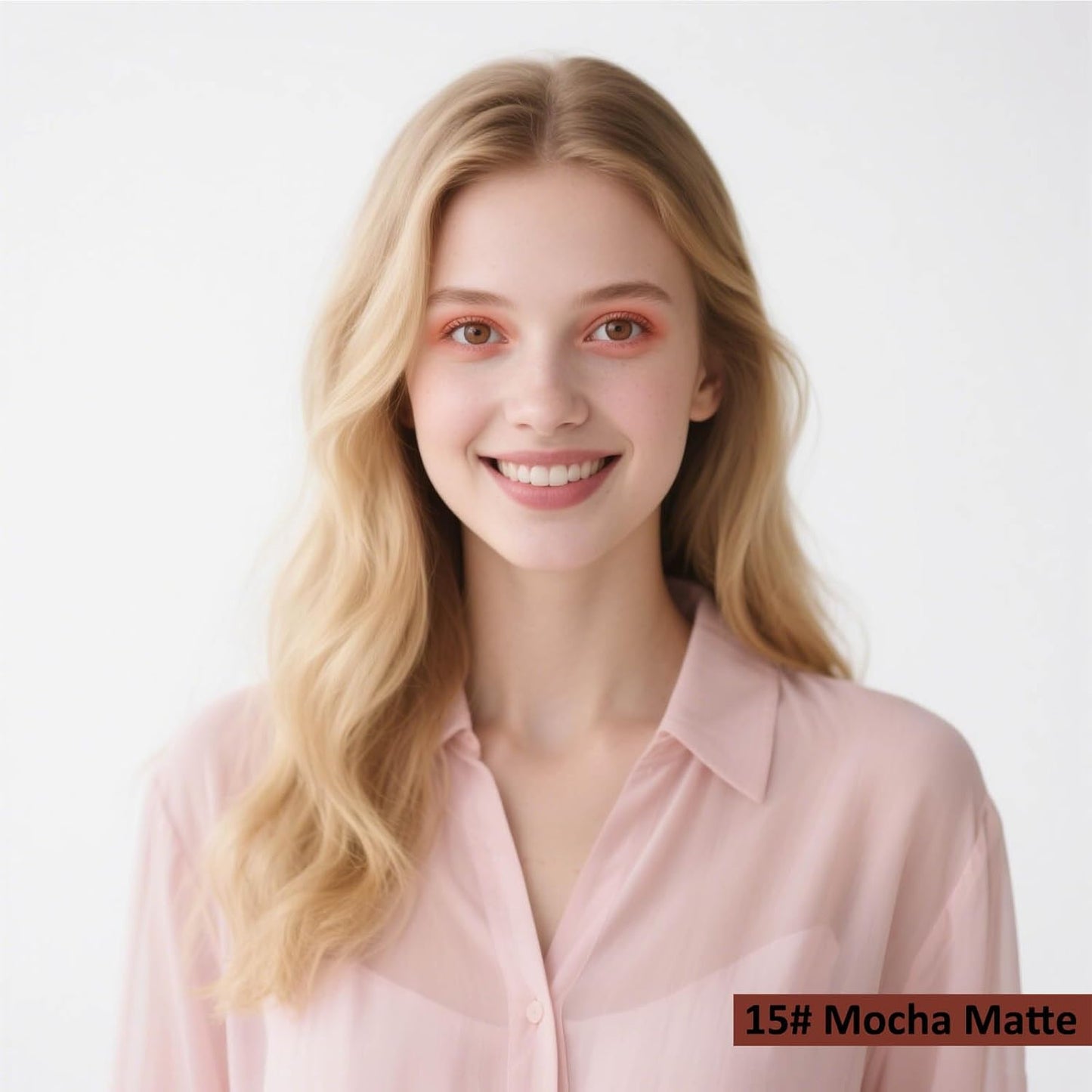 Matte Eyeshadow Stick Blendable Cream Eyeshadow Hypoallergenic Neutral Eye Shadow Stick, Waterproof Long Lasting High Pigmented Smokey eyeshadow Pencil (15# Mocha Matte)