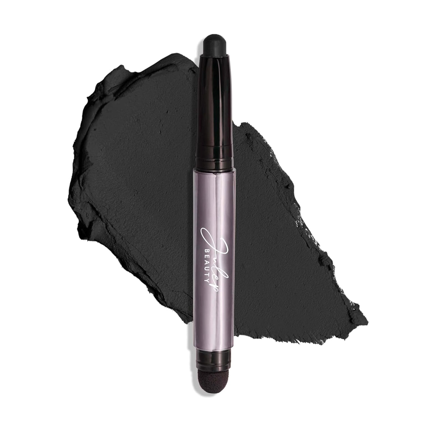 Julep Eyeshadow 101 Cream-to-Powder Waterproof Shadow Stick – Onyx Black Matte – Long-Lasting, Crease-Proof, Smooth Jet-Black Matte Cream Eyeshadow with Built-in Smudger