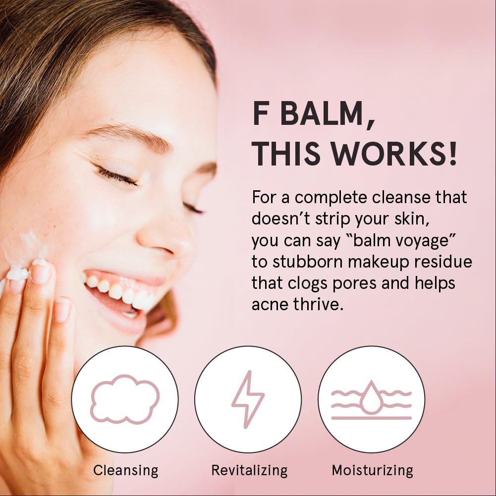 grace & stella Cleansing Balm - Oil-Based Makeup Remover - Gentle & Moisturizing Facial Cleanser, Non-Stripping Formula for Double Cleansing Heavy Makeup - Vegan Fragrance-Free Skincare (164g / 5.8oz)