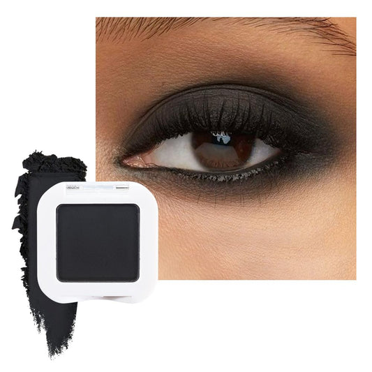 Matte Single Eye Shadow Palette Makeup, Matte Black Monochrome Eyeshadow For Old Women, Mini Pressed Monochrome Pigmented Waterproof Sombras Para Ojos,Vegan, Talc, Paraben&Cruelty Free, 07