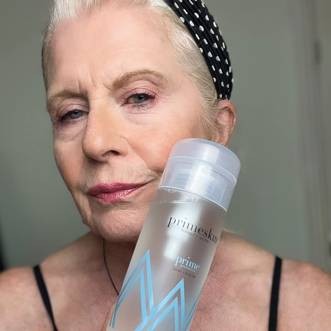 PrimeSkin Beauty Water – Deeply Hydrating Pro-Age Make-Up Remover for Mature Women – Clean, One Swipe – for All Skin Types – pH balanced, Hypoallergenic