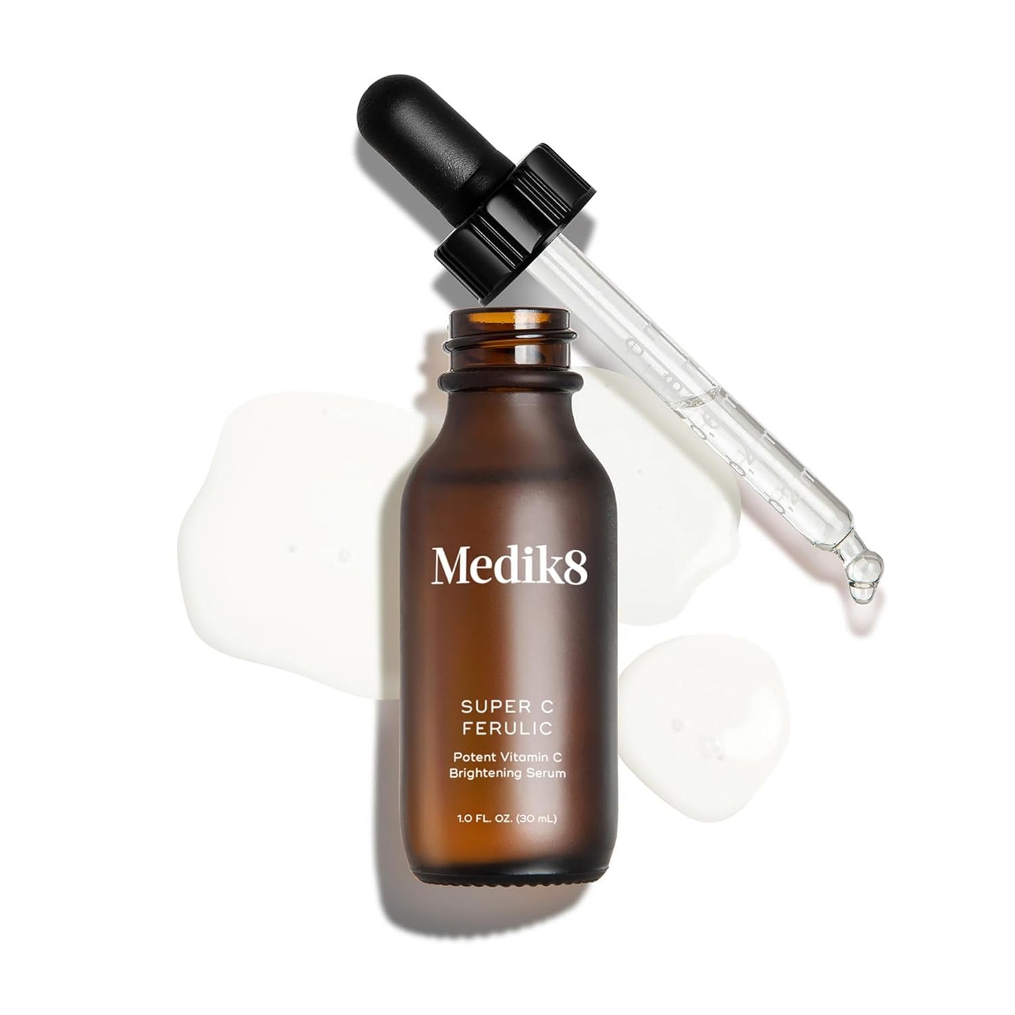 Medik8 Super C Ferulic - 30 Percent Ethylated L-Ascorbic Acid Vitamin C Serum - Face Serum with Vitamin E and Ferulic Acid - Gluten Free - 1.0 oz