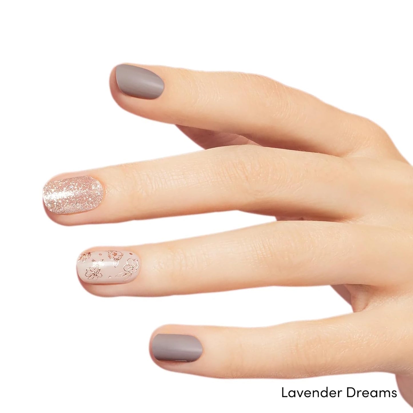 Dashing Diva Gloss Nail Strips Bundle - The Best Sellers Collection - Lavender Dreams & After Glow - UV Free, Chip Resistant, Long Lasting Gel Stickers - Contains 2 Sets