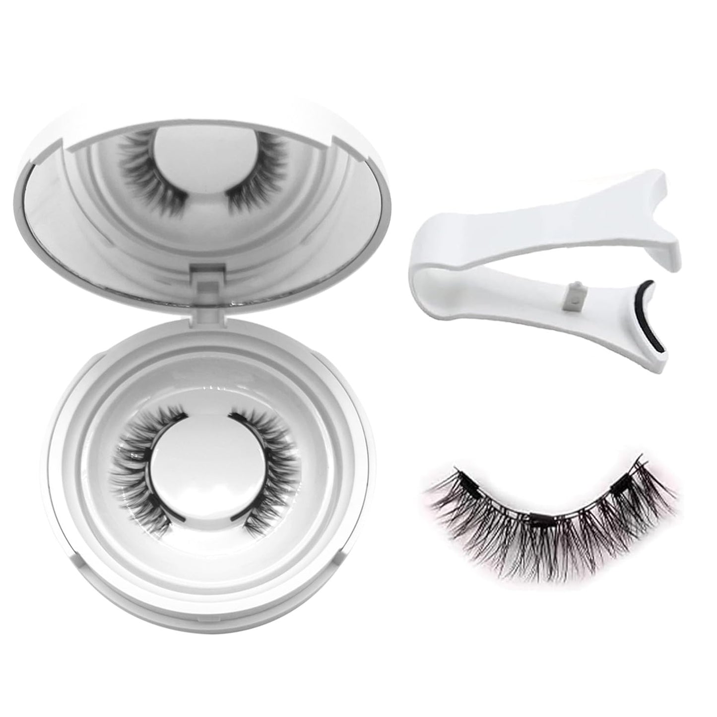 Ealra Craft Magnetic Eyelashes with Applicator,Reusable Magnetic Eyelashes Natural Look,Easy to Wear and Remove Soft Lashes kit No Glue Needed for Women(Fuller)