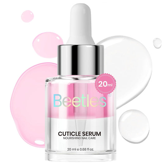 Beetles Cuticle Oil For Nails - 20ml Nail Care Strengthener Oil Stronger Nails Spa and Hand Manicure Essentials Damaged Cuticles for Repaired Thin Nails Nourish Home Nail Gfit for Women