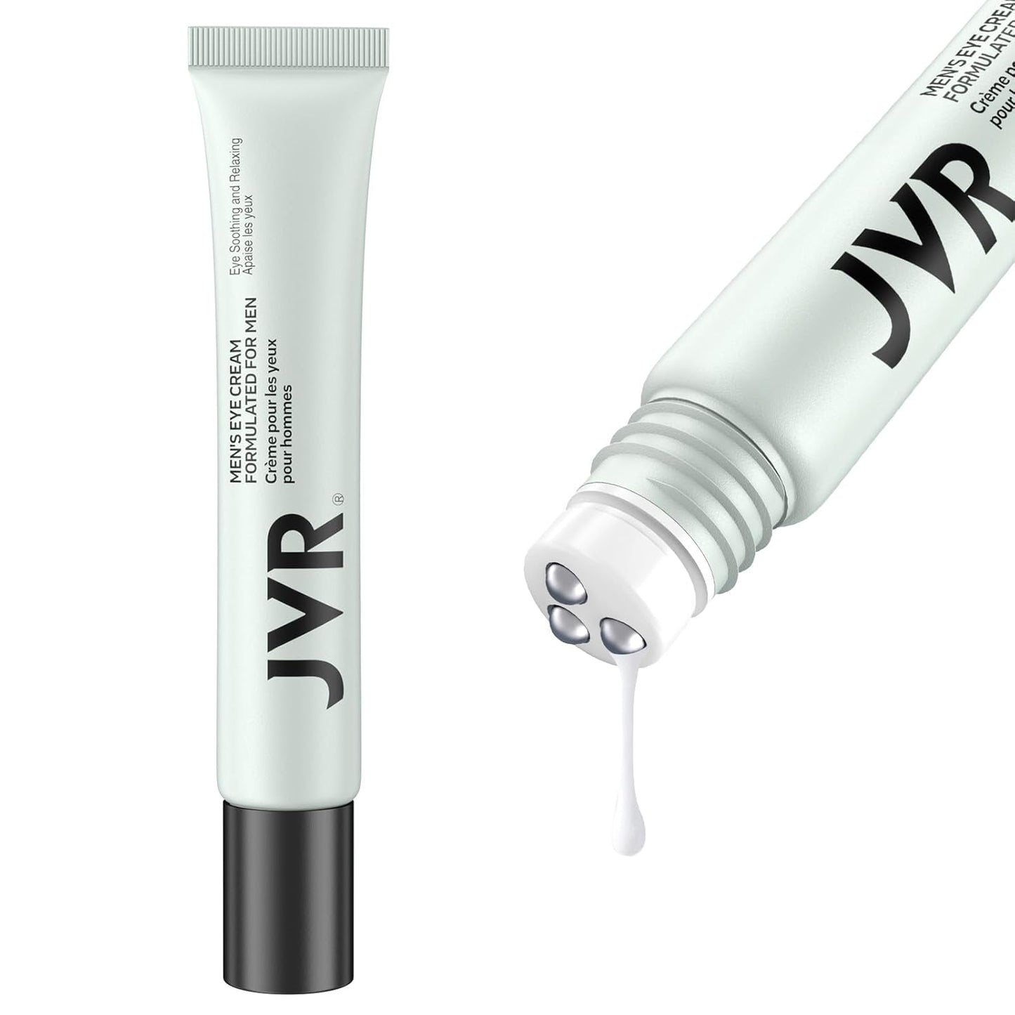 Caffeine Eye Cream and Under Eye Roller for Dark Circles and Puffiness, Fine Lines, Under-Eyes Bags, Eye Serum with Vitamin C, Hyaluronic Acid, Eye Cream 20 ml