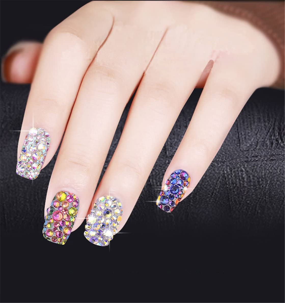 3000 Pieces SS12 3mm Flatback Rhinestones Clear Glass Round Gems Crystals for Nail Art DIY Crafts Clothes Shoes Bags （Light Red）