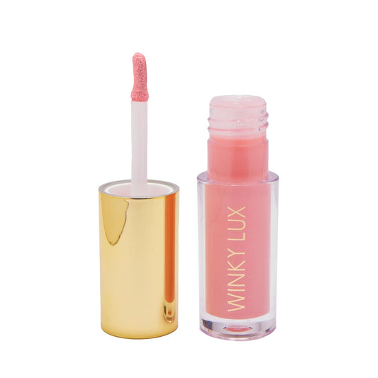 Winky Lux Passion Very There Lip Oil - Hydrating Baby Pink Tint with Jojoba Oil, Non-Sticky Glossy Lip Oil, Tinted Pink Gloss for Juicy Lips & Soft Vanilla Scent