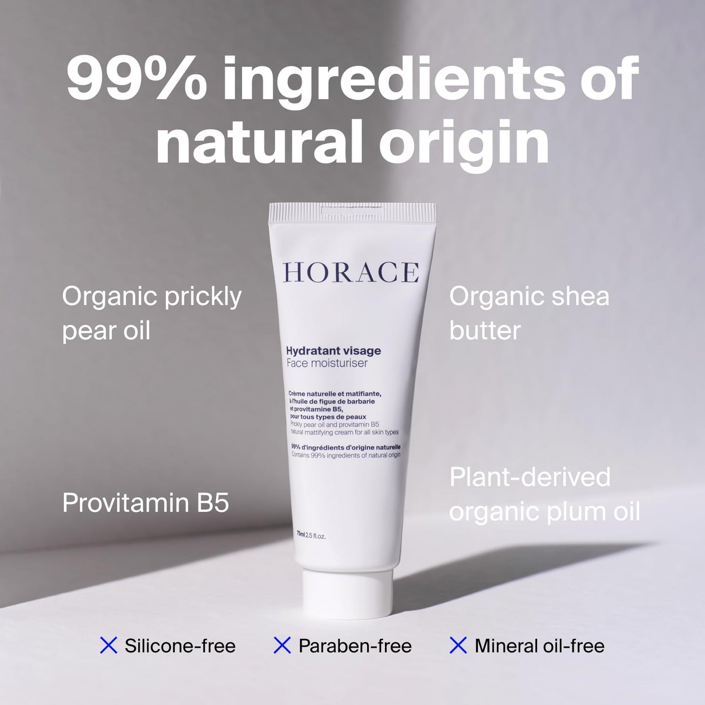 HORACE Gift Set with Purifying Face Cleanser, Gentle Face Scrub, and Mattifying Face Moisturizer - Skincare Set for Cleansing and Hydrating