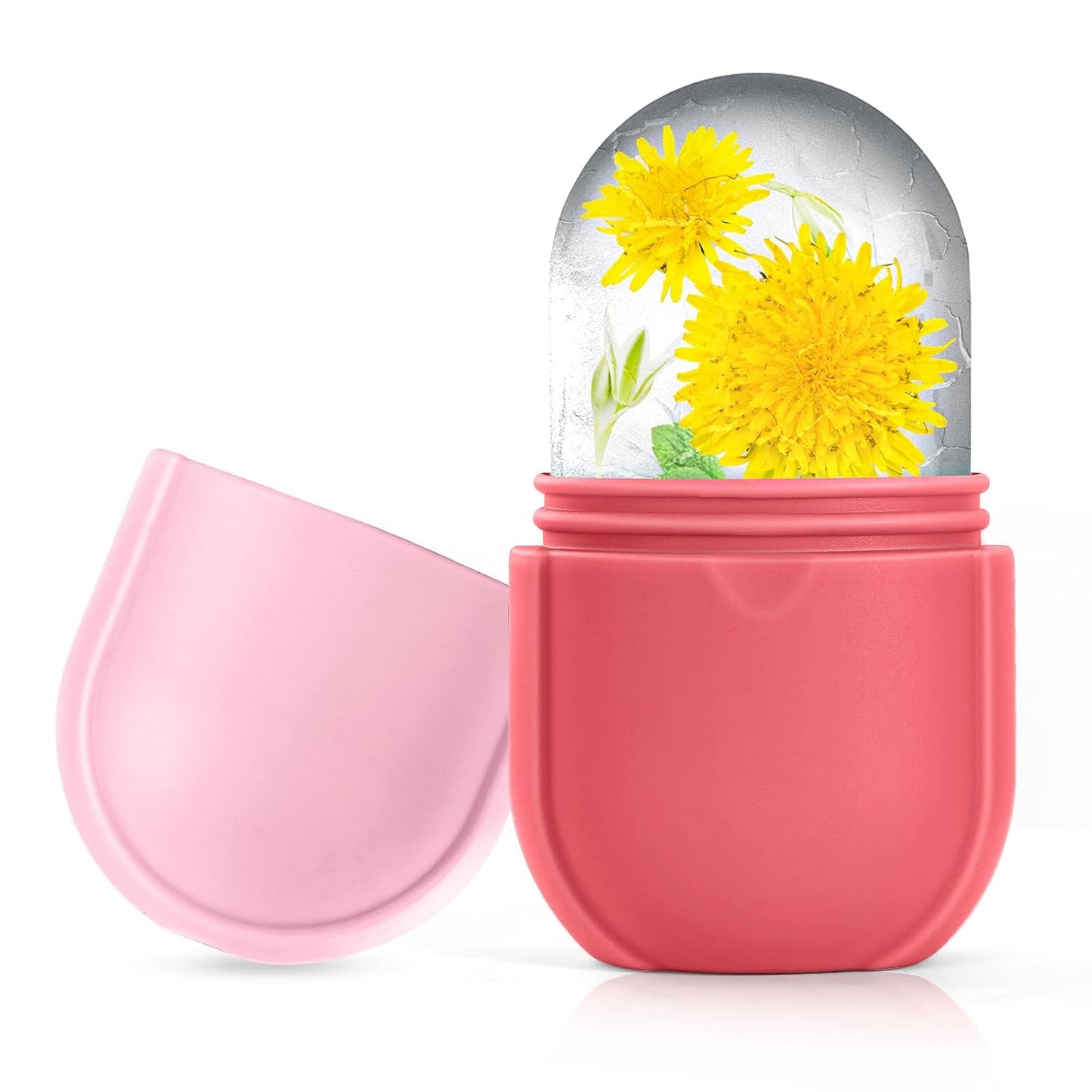 Coquette Ice Roller for Face and Eye, Ice Face Roller, Aesthetic Skin Care Tools Gifts for Women Cute Preppy Stuff,Silicone Ice Mold for Beauty(Pink)