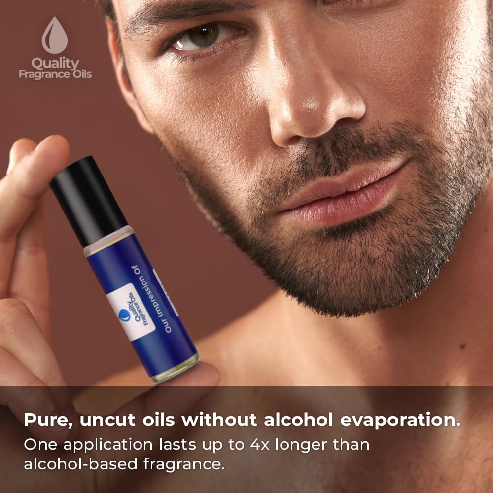 Quality Fragrance Oils' Stronger w. You Impression #352 | Long-Lasting Perfume Oil, Alcohol-Free, Strong Scent, 10ml Roll-On for Men | Affordable Alternative to Designer Fragrances
