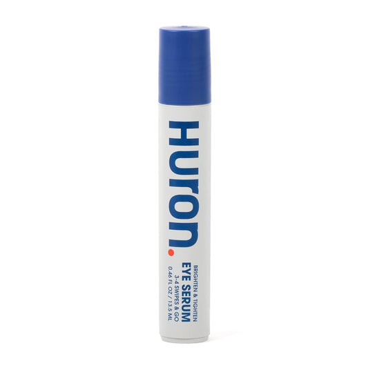 Huron Eye Serum - Men’s Eye Roller - Helps Alleviate Dark Circles, Fine Lines and Puffiness - Contains Niacinamide & Caffeine - Apply Twice a Day