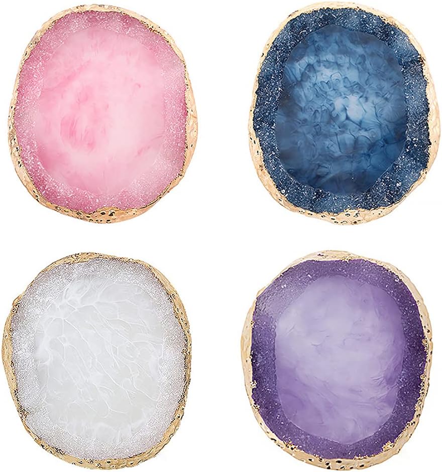 Resin Nail Art Palette Cosmetic Mixing Palette Nail Gel Polish Colors Mixing Pallet Makeup Palette Tray Purple