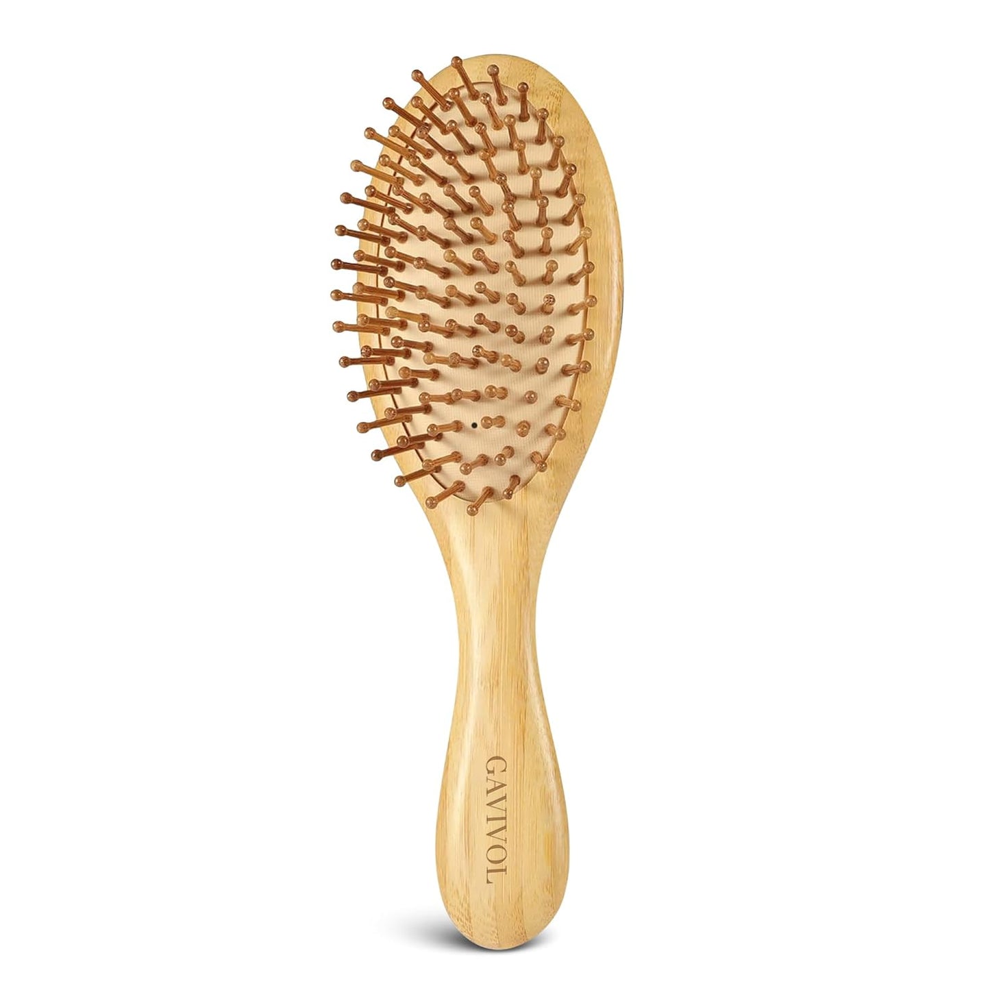 Bamboo Hair Brush for Hair Growth – Natural Bamboo Bristles Detangling & Scalp Massage – Ergonomic Wooden Handle – All Hair Types, Women, Men & Kids
