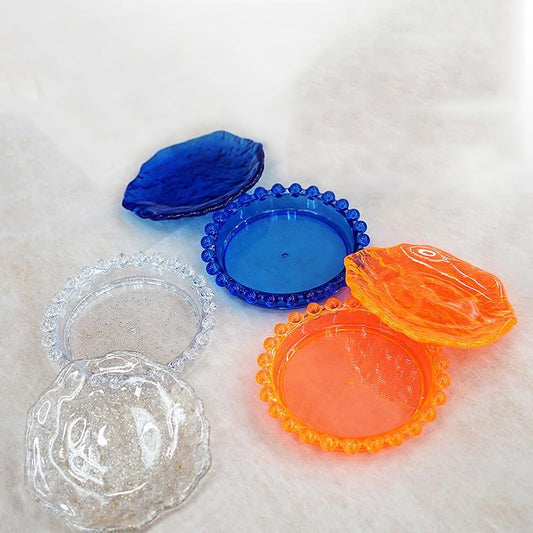 Nail Art Palette Nail Mixing Palette Polish Color Mixing Plate Pearl Edge Nail Holder Display Board Cloud Shape for Nail Art Nail Tip Holder Nail Art Display (Pearl-blue)