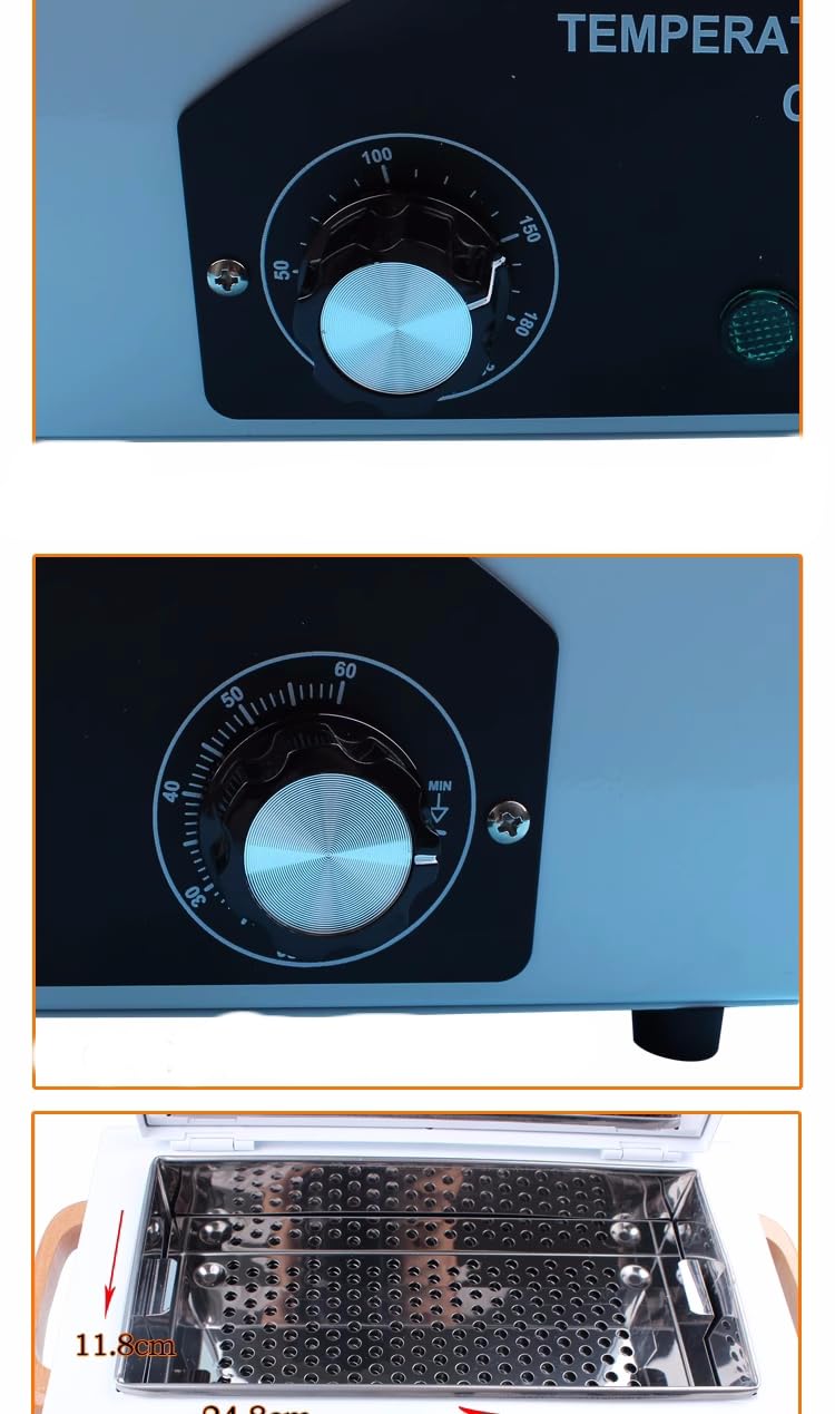 Nail Tool Sterilizers,Mini High Temperature Autoclave Machine with Timer