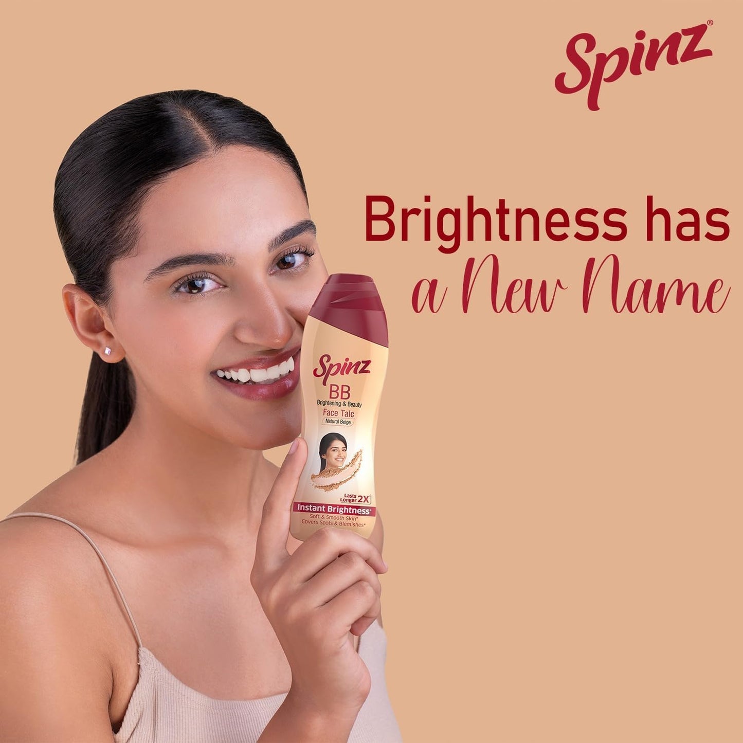 Spinz BB Talc, instant glow cover spots & blemishes 100g