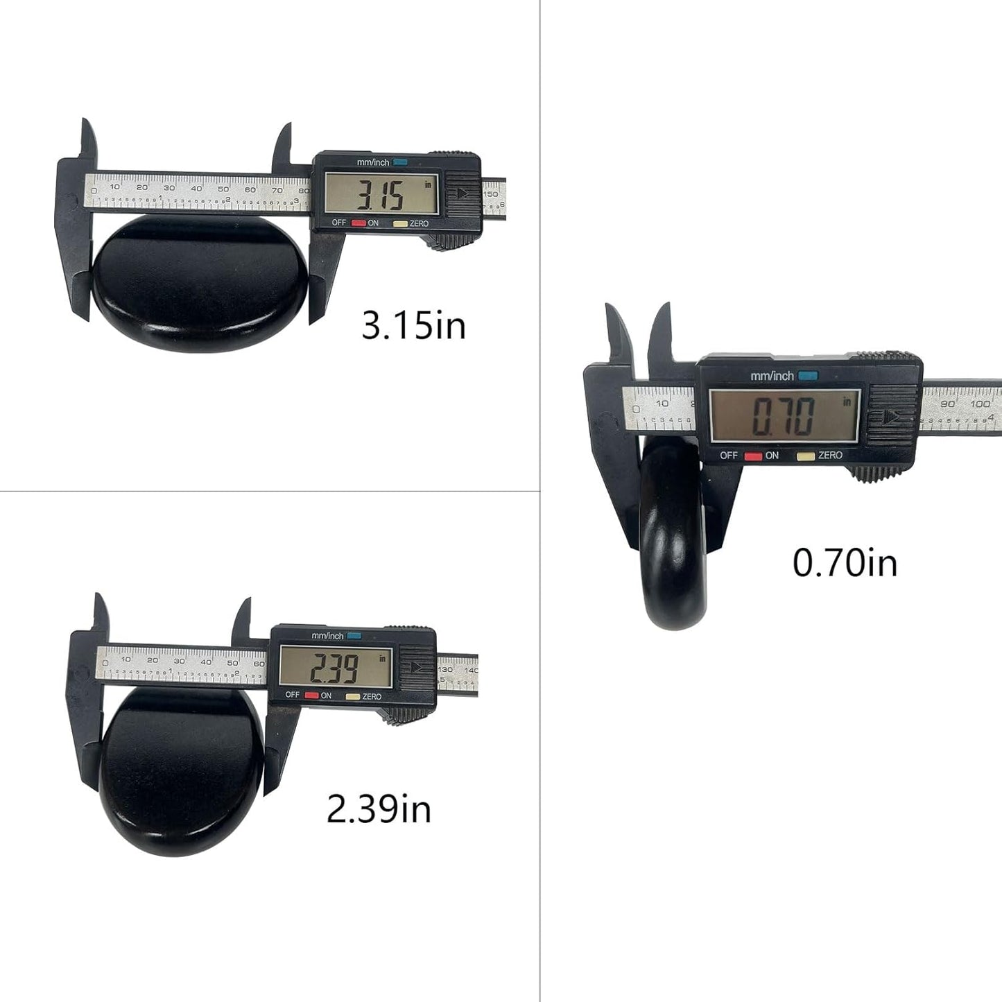 Hot Stones Massage Set,6 Piece Set Oval hot Stone 3.15x2.36x0.7 inches.Basalt Home spa, Relaxation, Massage Treatment