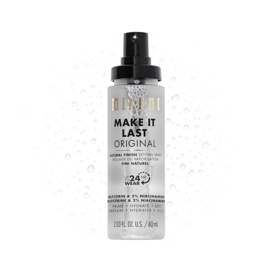 Milani Setting Spray + Primer, Make It Last Original - Natural Finish with Niacinamide for Hydration, Setting Spray for Makeup and Face Primer, 3-in-1 Prime + Hydrate + Set, 2.03 Fl. Oz