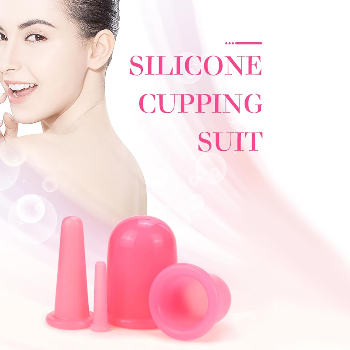 14PCS Facial Cupping for Massage - Face Cupping Set, Vacuum Suction Cups for Neck Body Beauty Anti Cellulite Cup Therapy and Cellulite Massager