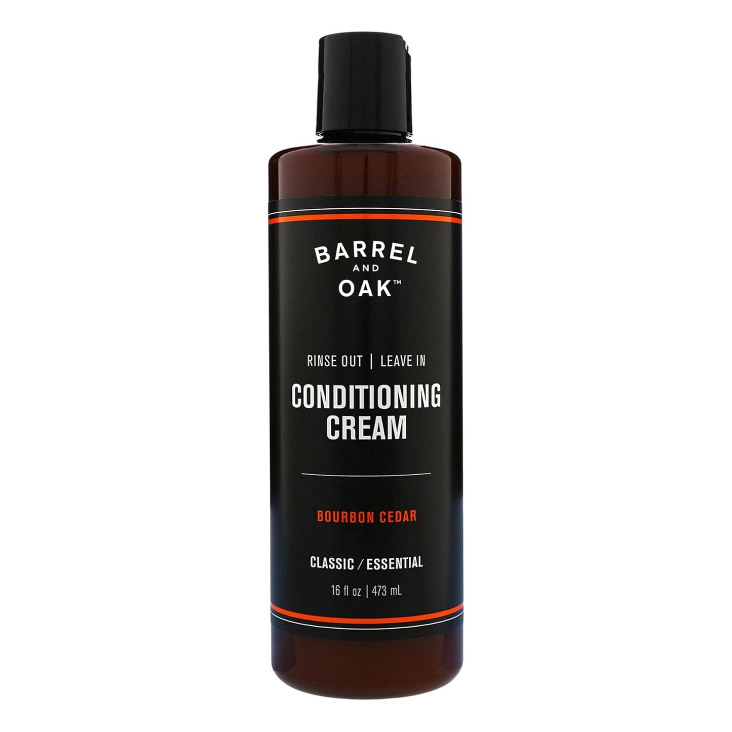 Barrel and Oak - Leave In Conditioning Cream, Conditioner, Hair Cream for Men, Restores Dry Hair, Adds Shine, Healthy Hair Growth, Natural Fragrance, Vegan (Bourbon Cedar, 16 oz)
